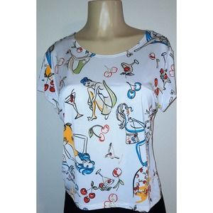 Jessica Max Vintage Top XL beautiful print soft fabric